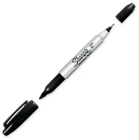 Marker dwustronny Twin Tip czarny S0811100, Sharpie - Papiernicze i szkolne