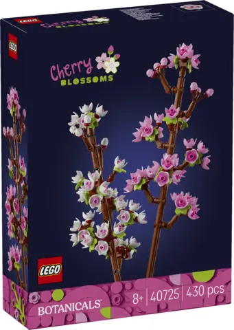 LEGO Botanicals Kwiaty Wiśni 40725 - Zabawki