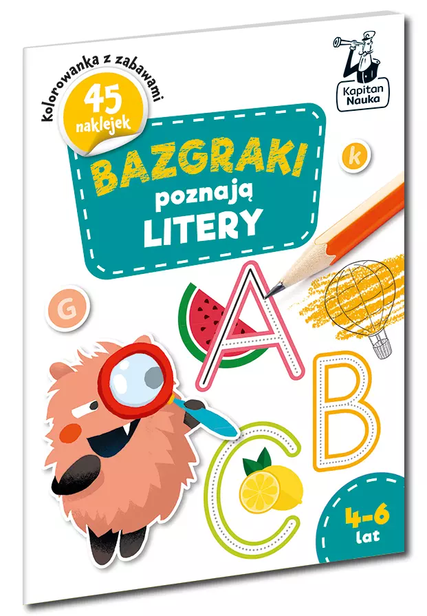Bazgraki poznają. Litery 4-6 lat - Książki