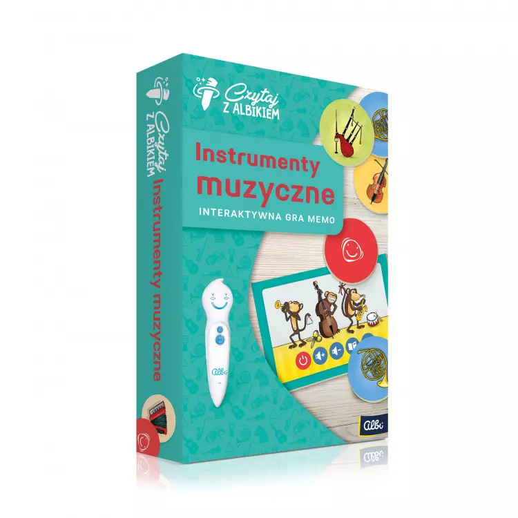 Czytaj z Albikiem. Interaktywna gra memo. Instrumenty muzyczne - Gry