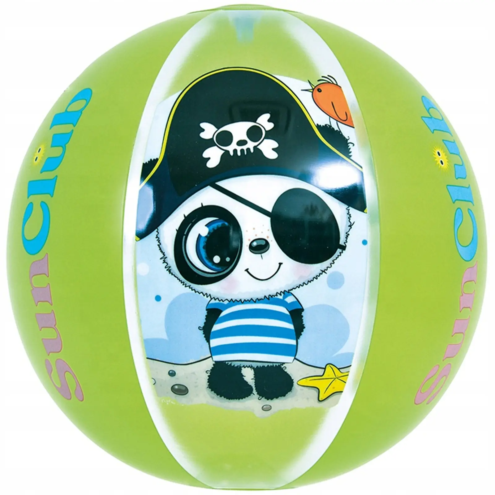 Piłka Plażowa Dmuchana Panda 40CM Zielony 53014 - Zabawki