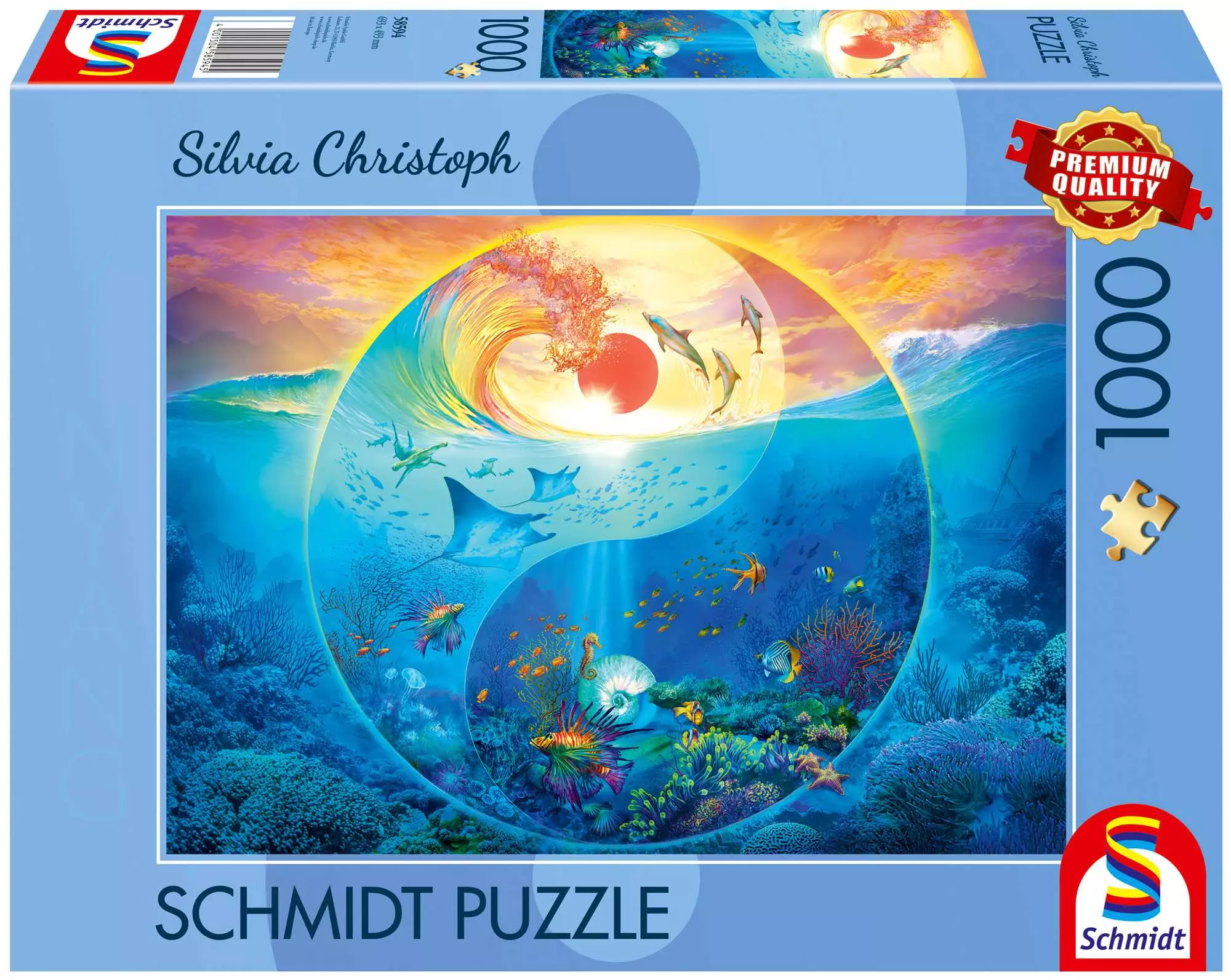 Puzzle 1000 PQ Silvia Christoph W krainie morskich zwierząt 113655 - Puzzle