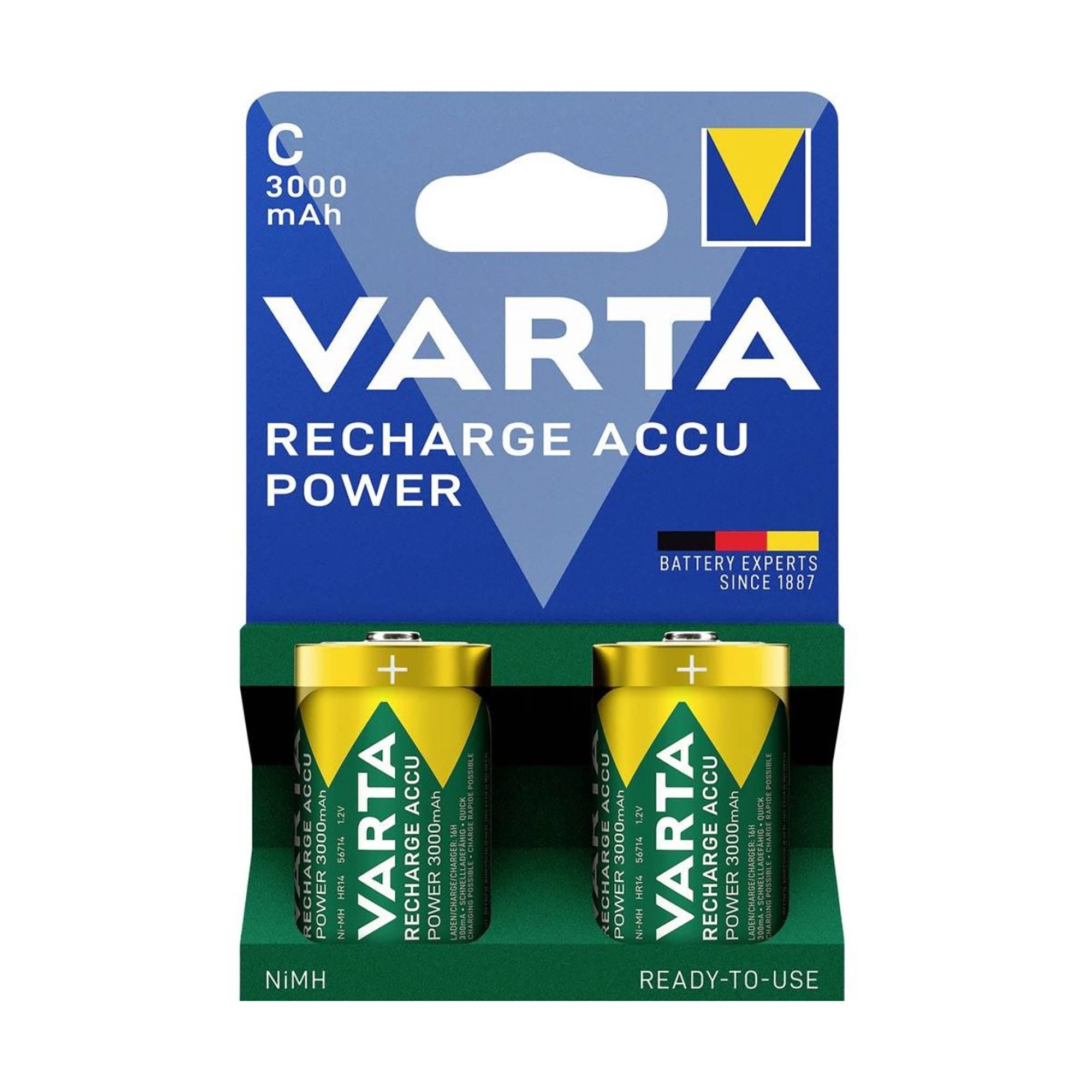 Akumulator VARTA C/R14 NiMh 3000mAh 2szt./blist. - Elektronika i akcesoria