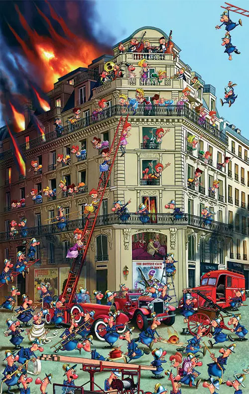 Puzzle 1000 elemenów. Ruyer, Straż Pożarna - Puzzle