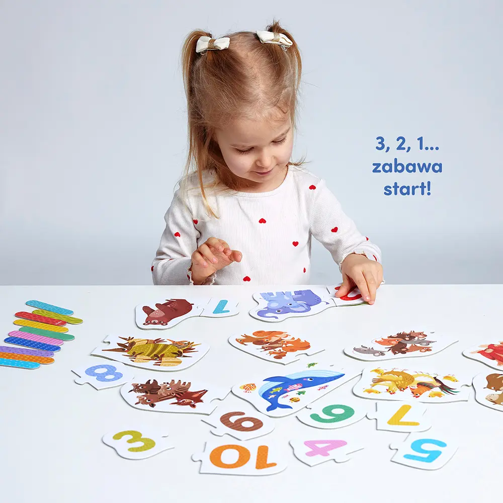 Puzzle CzuCzu do pary. Cyferki 3+ - Puzzle
