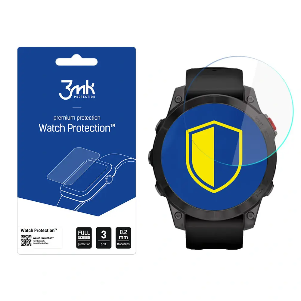 Szkło hybrydowe 3mk Watch Protection™ v. FlexibleGlass Lite na Garmin Epix 2 - Elektronika i akcesoria