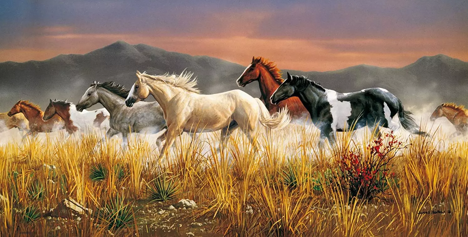 Puzzle 13200 elementów. High Quality Collection. Konie - Puzzle