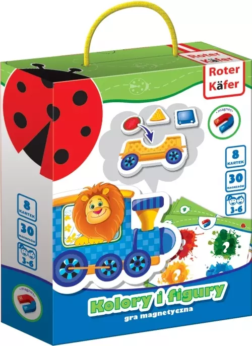 Gra magnetyczna. Kolory i figury - Gry