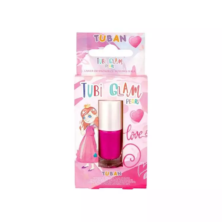 Lakier do paznokci Tubi Glam, różowy perłowy - Zabawki