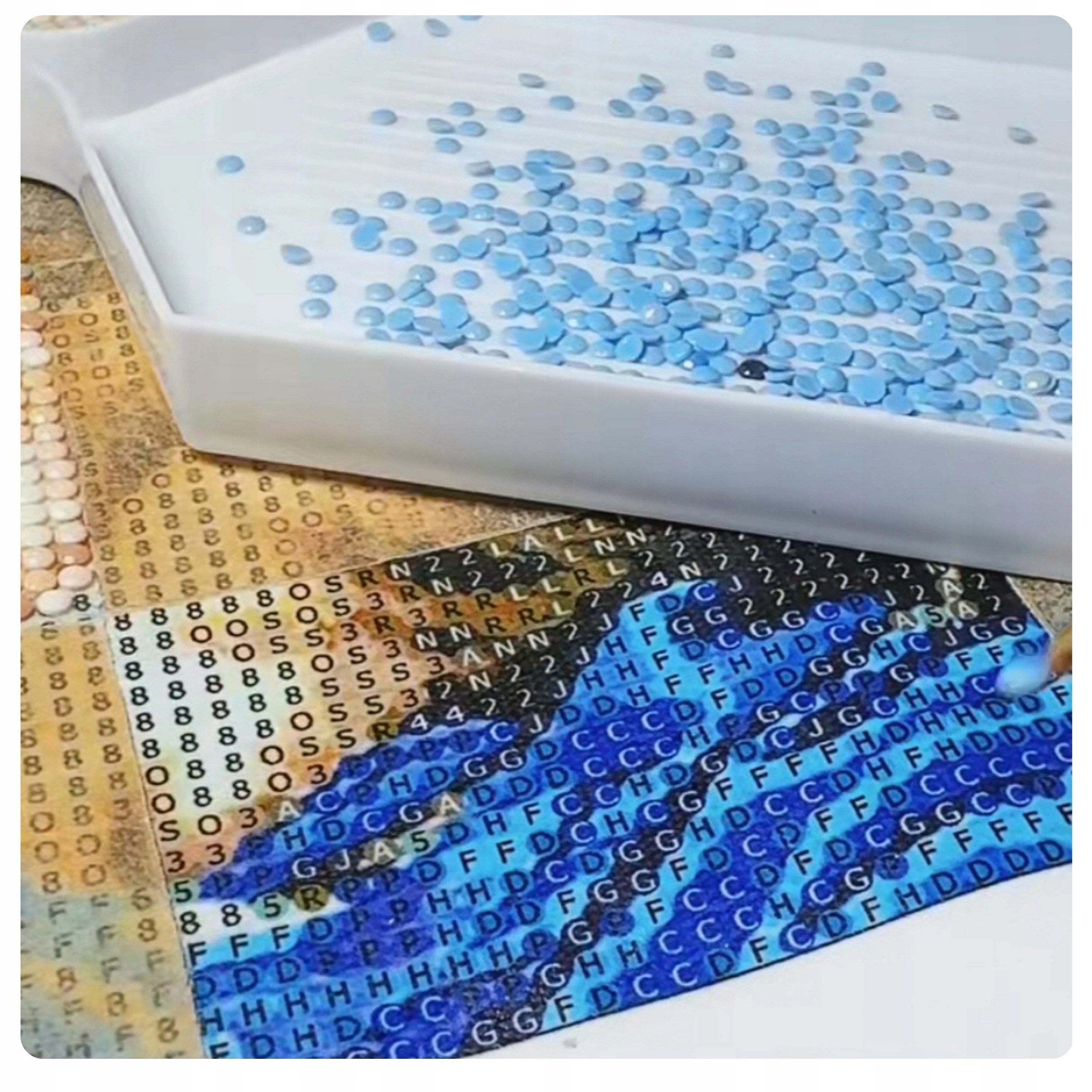 Haft Diamentowy Łabędzie Jezioro Lilia Diamond Paiting Mozaika Zestaw 5D - Zabawki