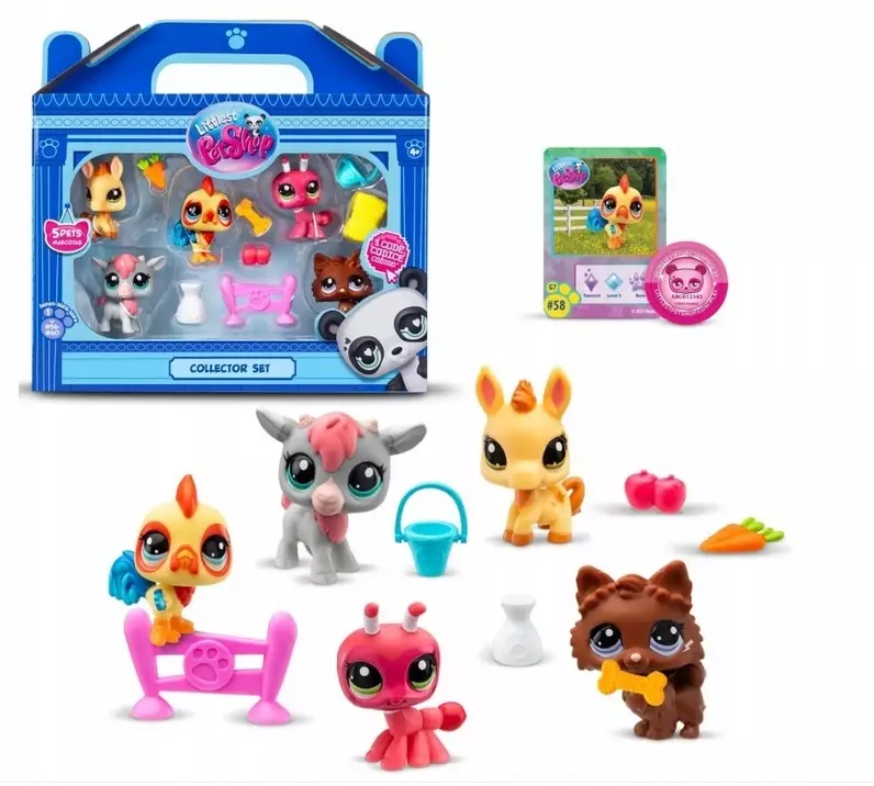 Nowe Littlest Pet Shop. Zestaw 5 oryginalnych figurek - Zabawki