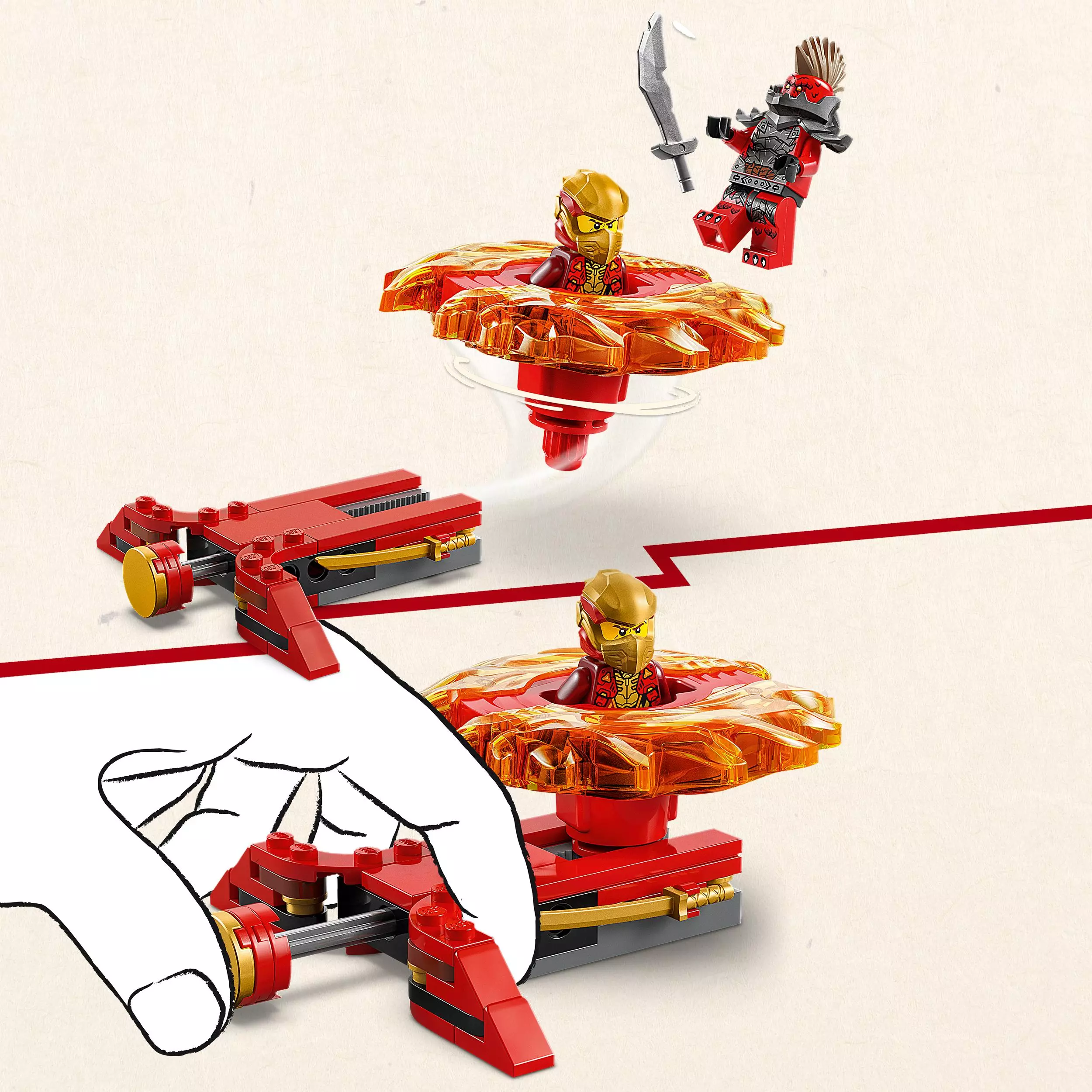 LEGO Ninjago Smoczy spinner Spinjitzu Kaia 71823 - Zabawki