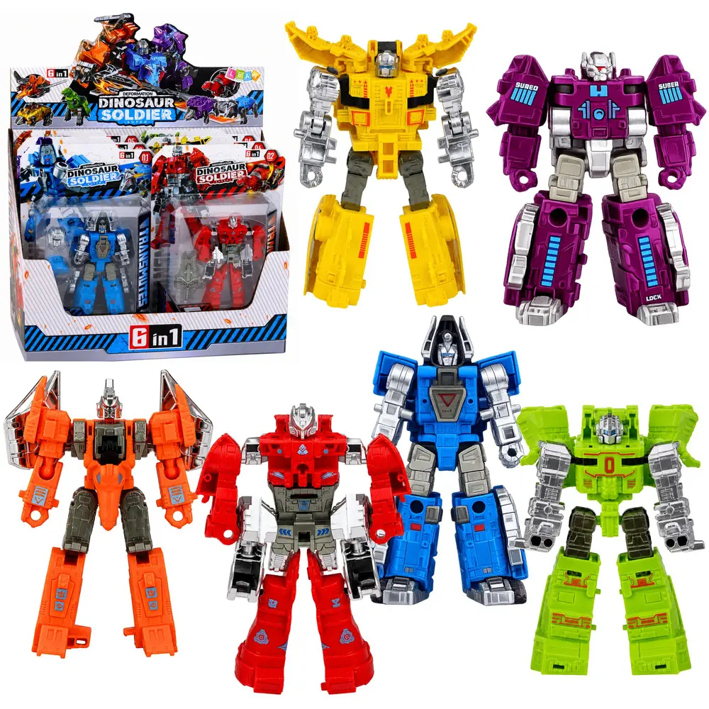 Robot Dinozaur 2w1 Zmieniający Się Ruchome Elementy Figurka Mix - Zabawki