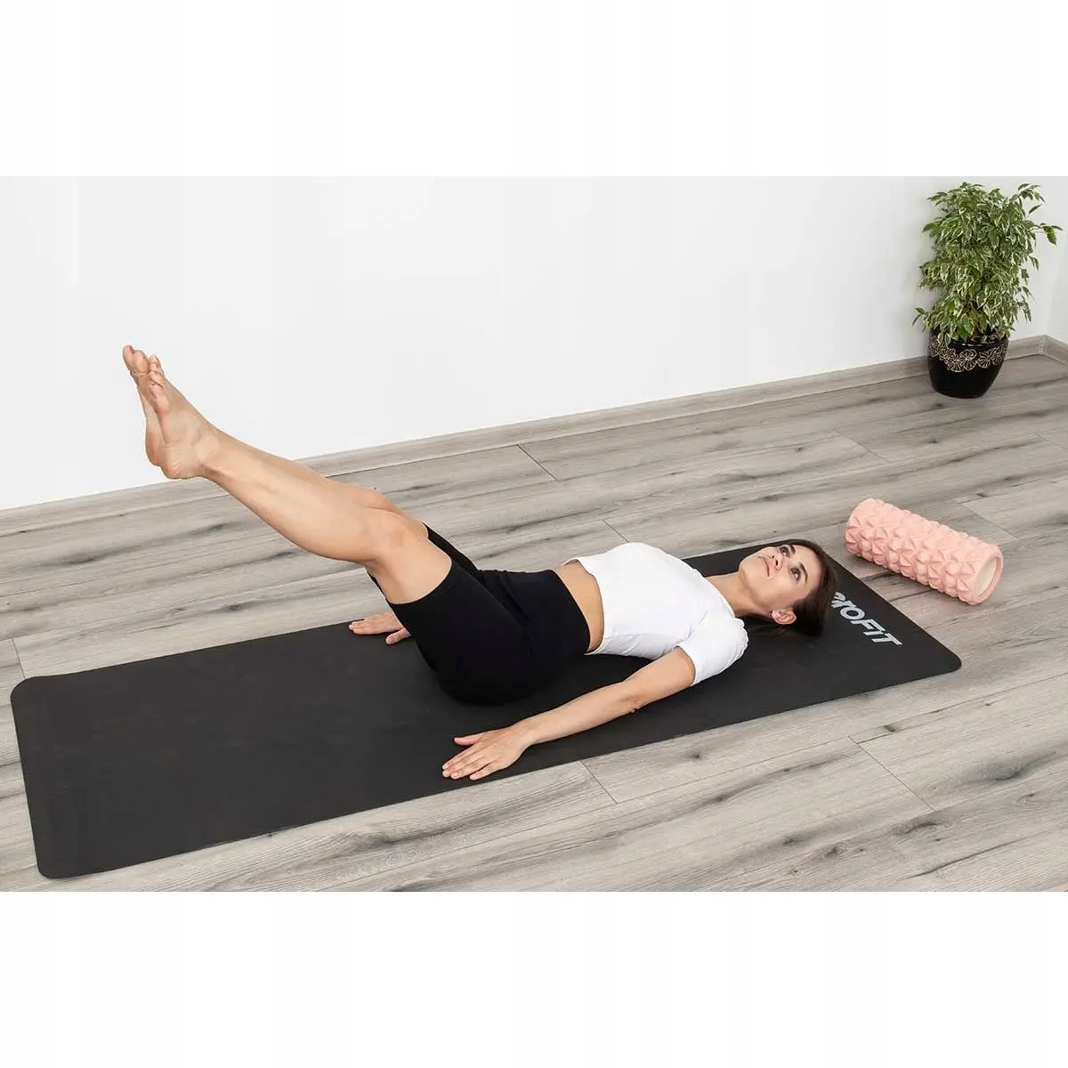 Mata do Jogi i Fitness Tpe Antypoślizgowa Czarno-szara Enero Fit - Elektronika i akcesoria