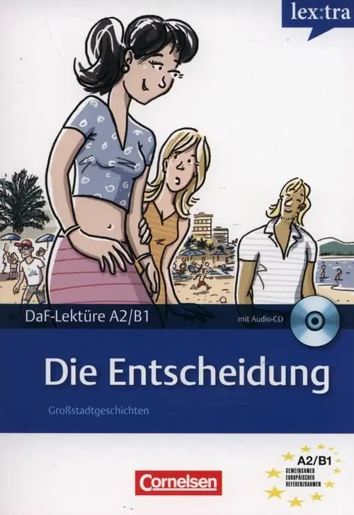 Lextra - Deutsch als Fremdsprache Lektüren A2-B1 Die Entscheidung Lektüre mit Hörbuch - Książki