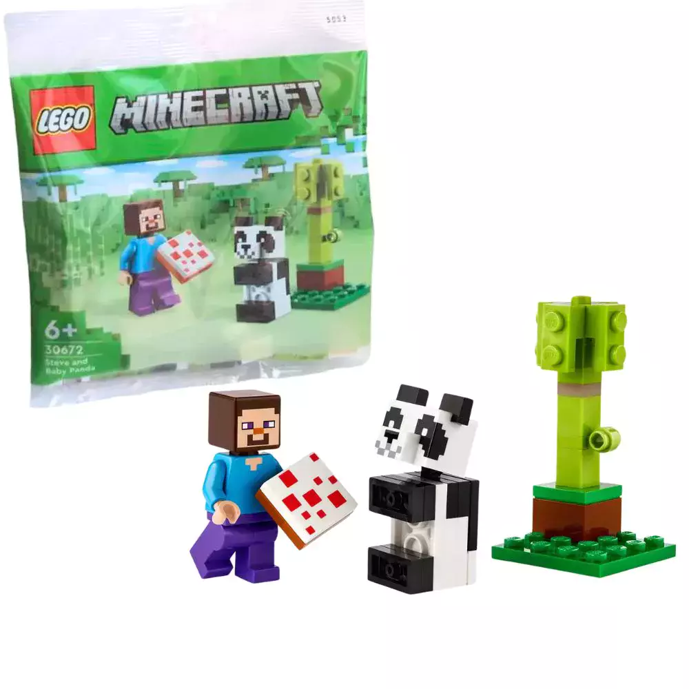 LEGO Minecraft™ Steve i mała panda 30672 - Zabawki