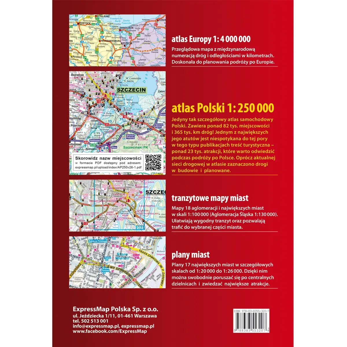 Polska. Atlas samochodowy 2026/2027, 1:250 000 - Książki