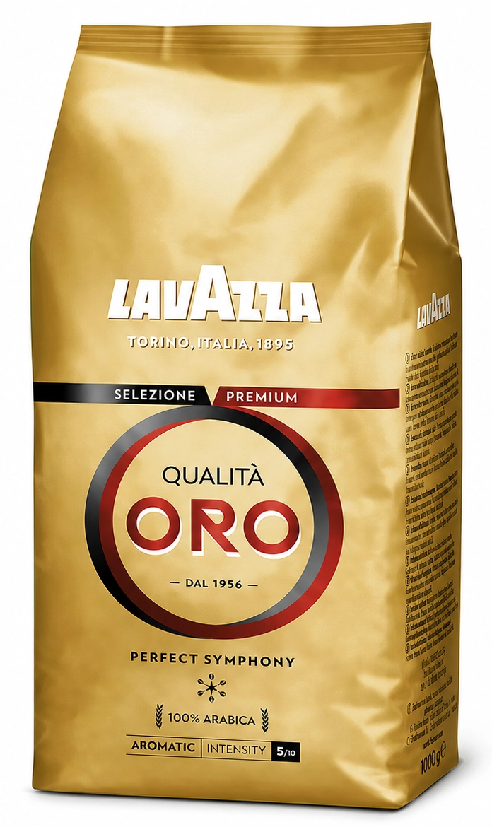 Kawa ziarnista Arabica Lavazza Qualita Oro, 1000 g - Papiernicze i szkolne