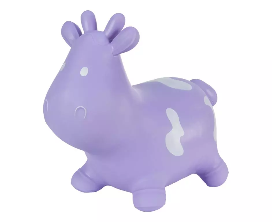 Hoppimals. Skoczek krówka, fioletowa - Zabawki