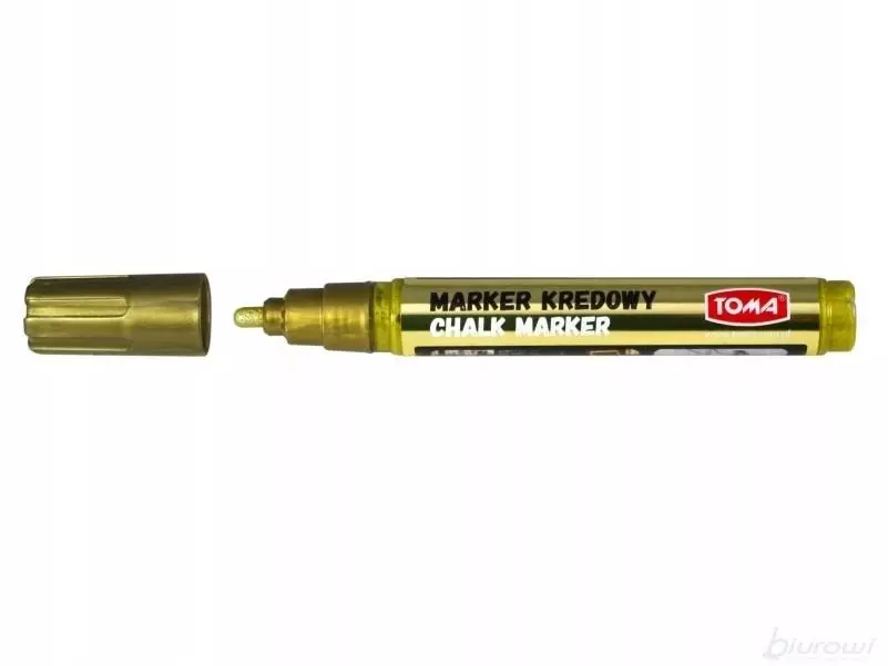 Marker kredowy 4,45 mm, złoty - Papiernicze i szkolne