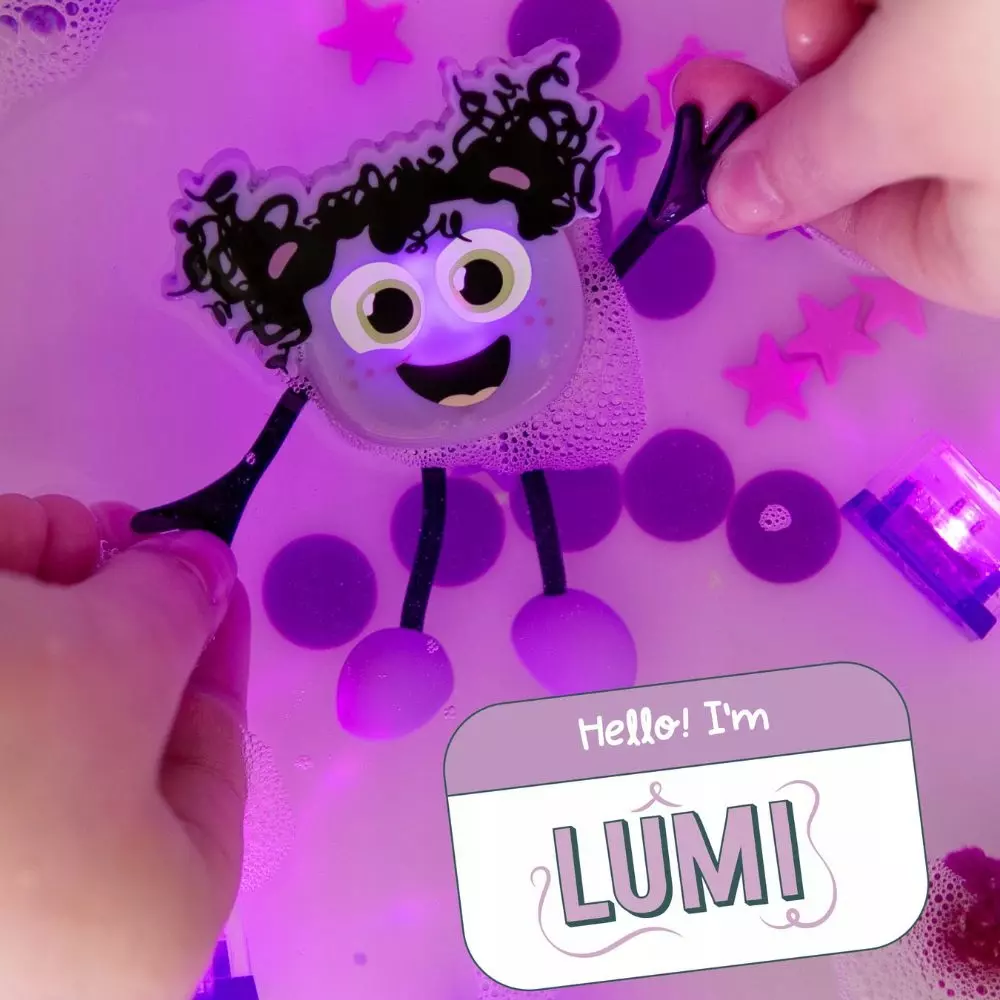 Glo Pals do kąpieli Lumi z 2 kostkami sensorycznymi świecącymi w wodzie - Zabawki