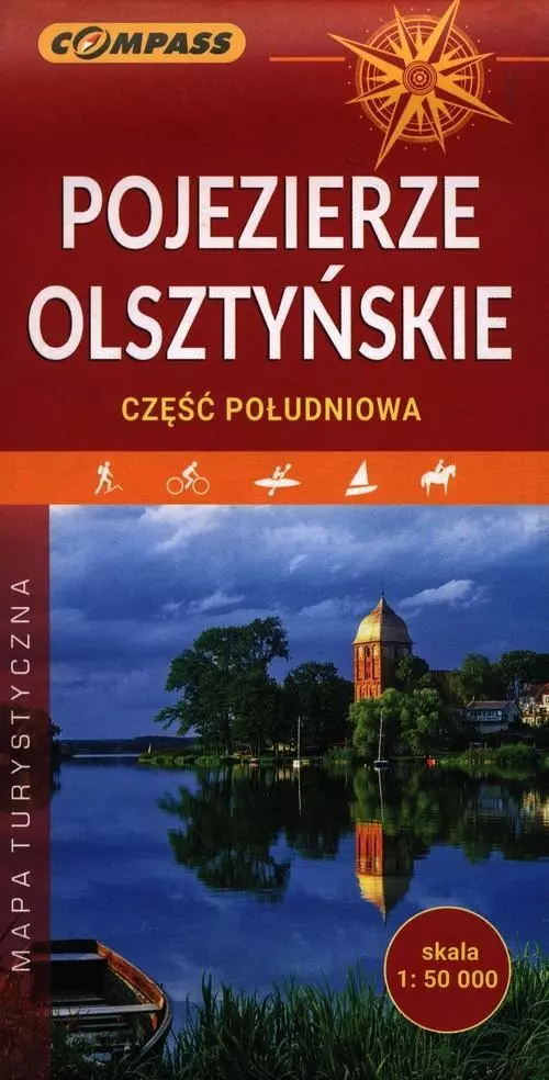 Pojezierze Olsztyńskie, część południowa. Mapa turystyczna, 1:50 000 - Książki
