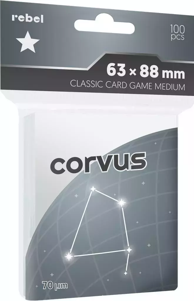 Koszulki na karty 63x88mm Corvus 100szt REBEL - Gry
