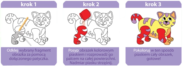 Piaskowe obrazki. Pakiet nr 2 - Zabawki