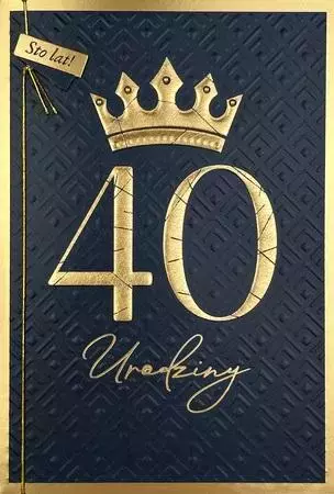 Karnet B6 Urodziny 40 - Papiernicze i szkolne