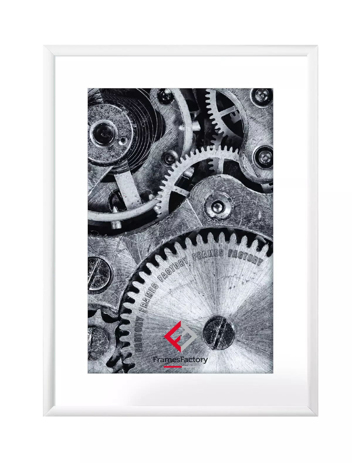 Ramka aluminiowa z plexi 21x29 cm, biała - Papiernicze i szkolne
