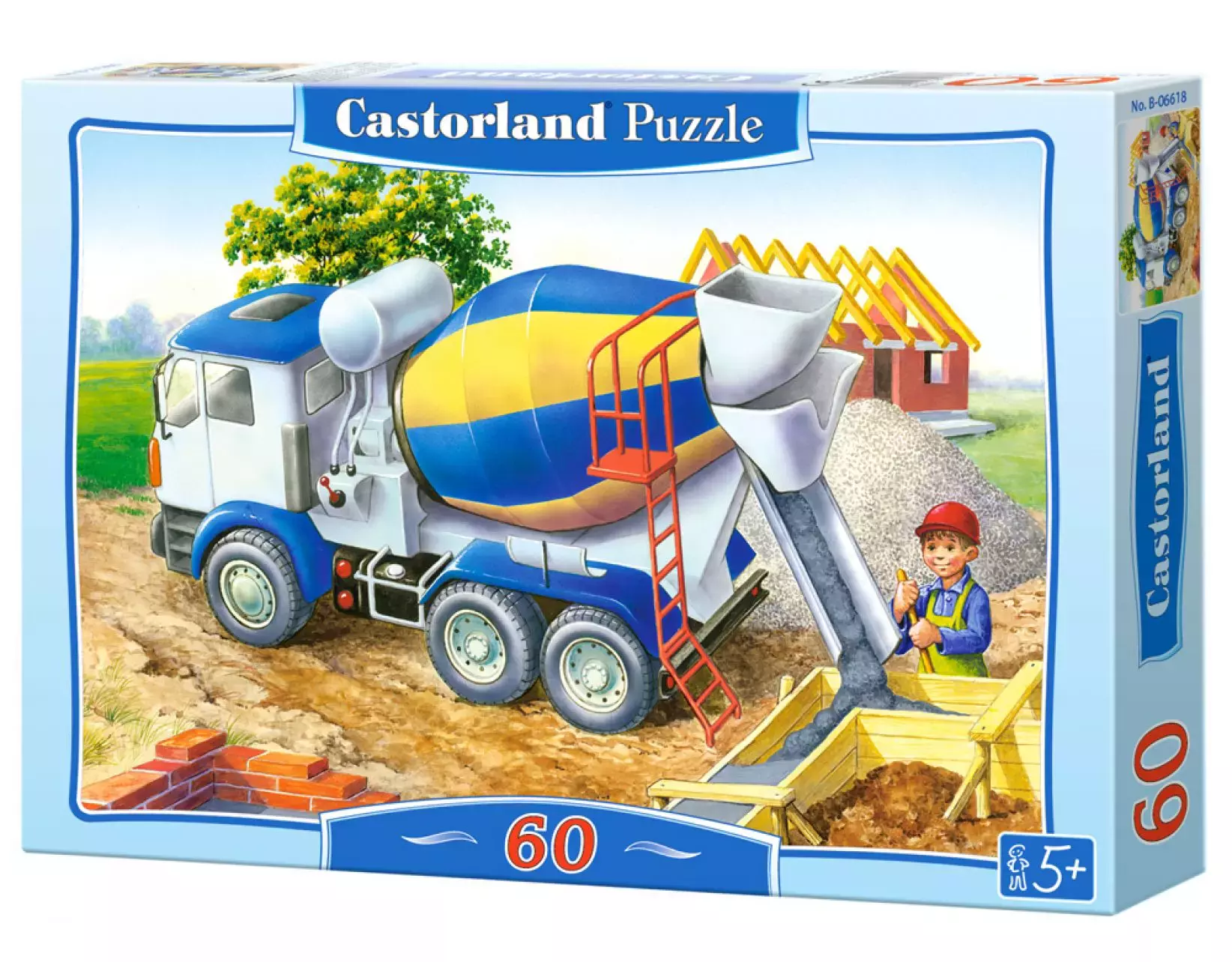 Puzzle 60 elementów. Betoniarka - Puzzle