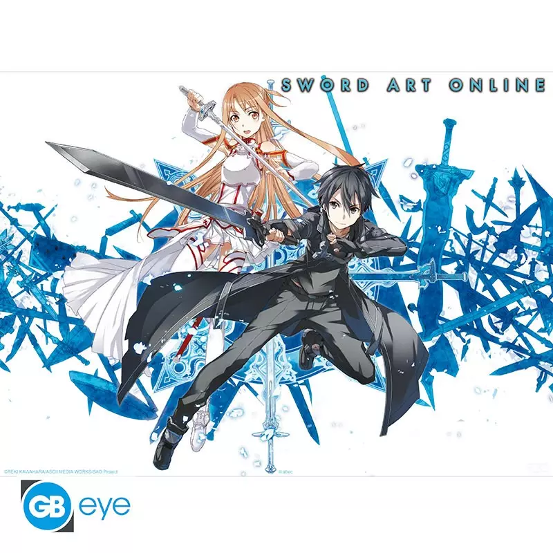 Plakat Sword Art Online - Asuna & Kirito - Książki