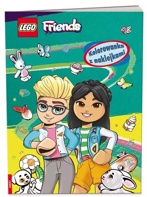 LEGO Friends Kolorowanka z naklejkami - Książki