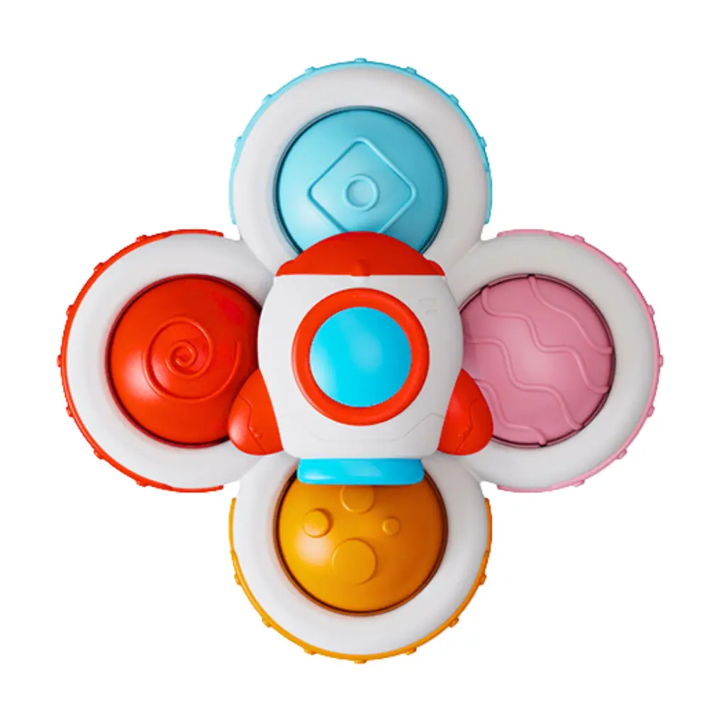 Spinnery sensoryczne z przyssawką Pop-It (3 sztuki) - Zabawki