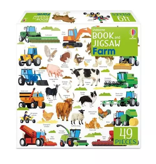 Usborne Book and Jigsaw Farm - Książki