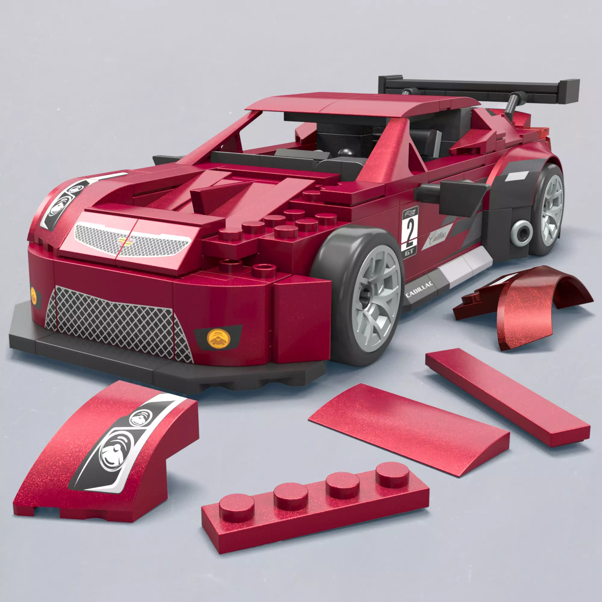 MEGA HW Cadillac ATS-VR Kolekcjonerski pojazd Zestaw klocków - Zabawki