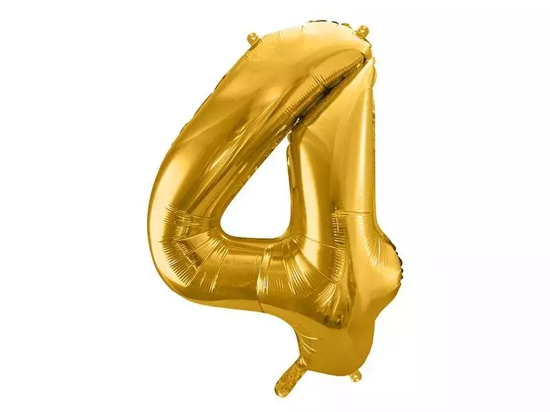 Balon foliowy 4 86cm złoty - Papiernicze i szkolne