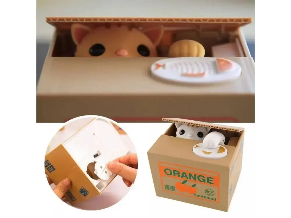Skarbonka na baterie -  kotek 22468 - Papiernicze i szkolne