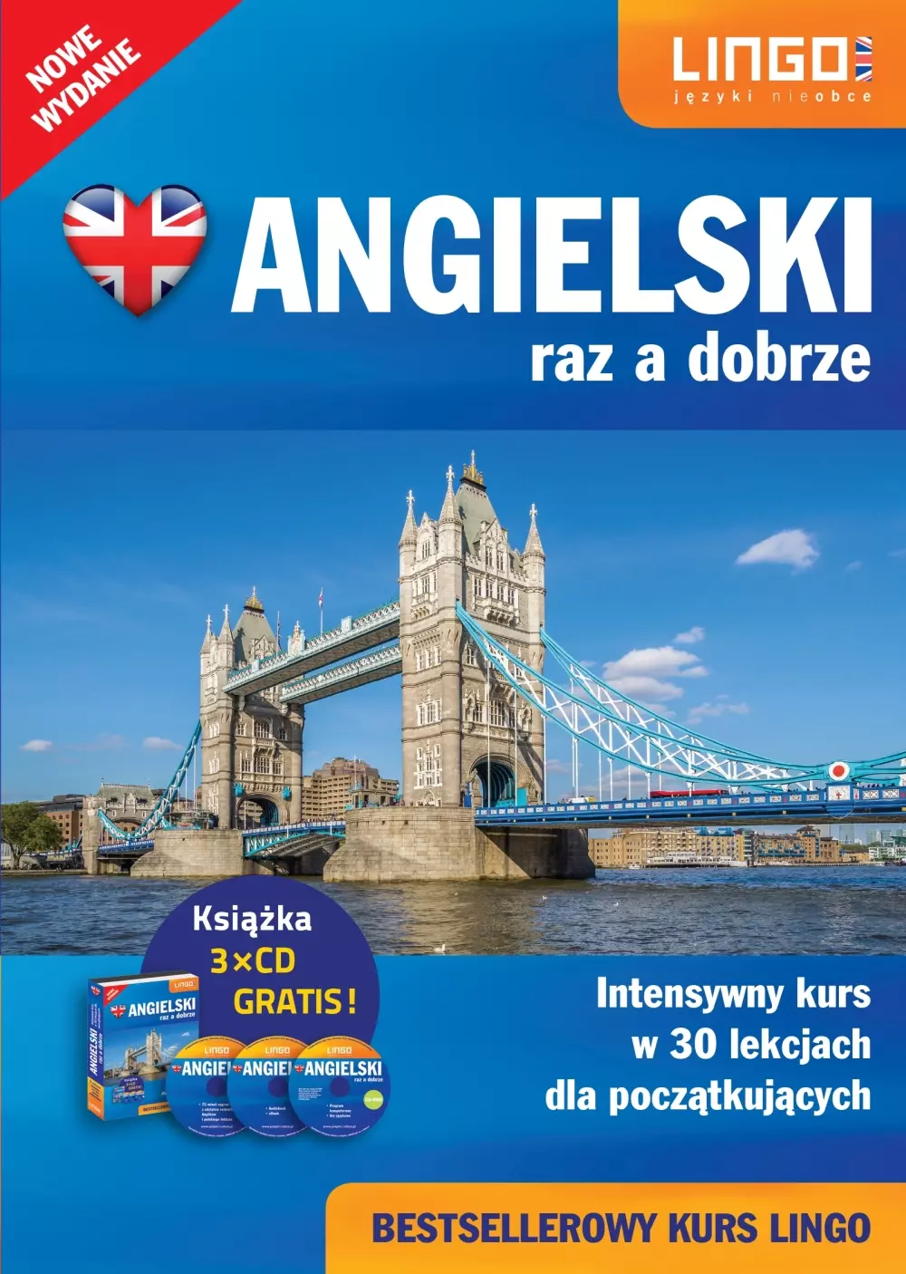 Angielski raz a dobrze. Pakiet dla początkujących. Intensywny kurs w 30 lekcjach + 3 CD - Książki