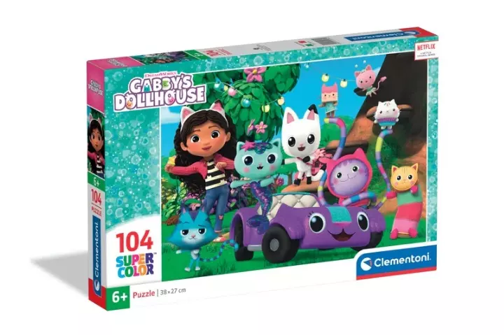 CLE puzzle 104 SuperKolor Gabby 25034 - Zabawki