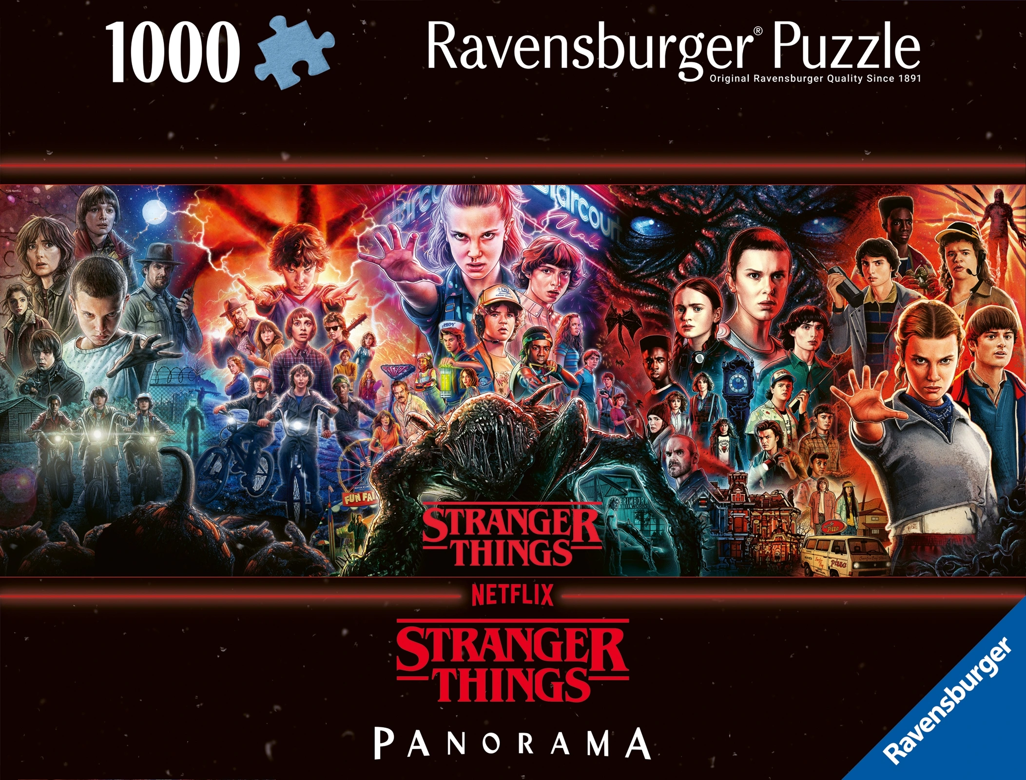 Puzzle Ravensburger 1000 elementów Stranger Things 1000 elementów Panorama - Puzzle