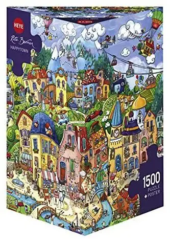 Puzzle Heye. 1500 elementów. Szczęślwie miasto - Puzzle