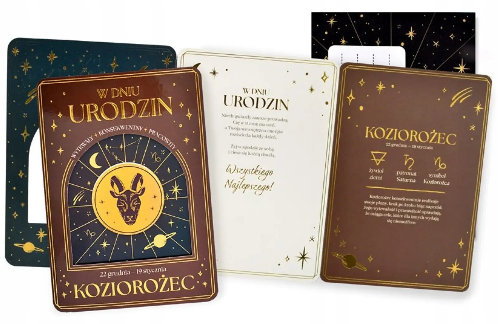 Karnet DK-1450 Urodziny (znaki zodiaku, Koziorożec), Passion - Papiernicze i szkolne