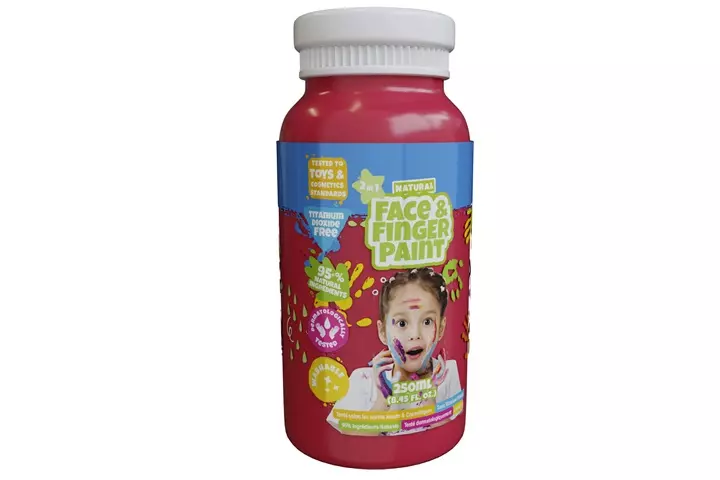 BOTI NATURAL farba d/mal palcami CZERW 250ml 38586 - Zabawki