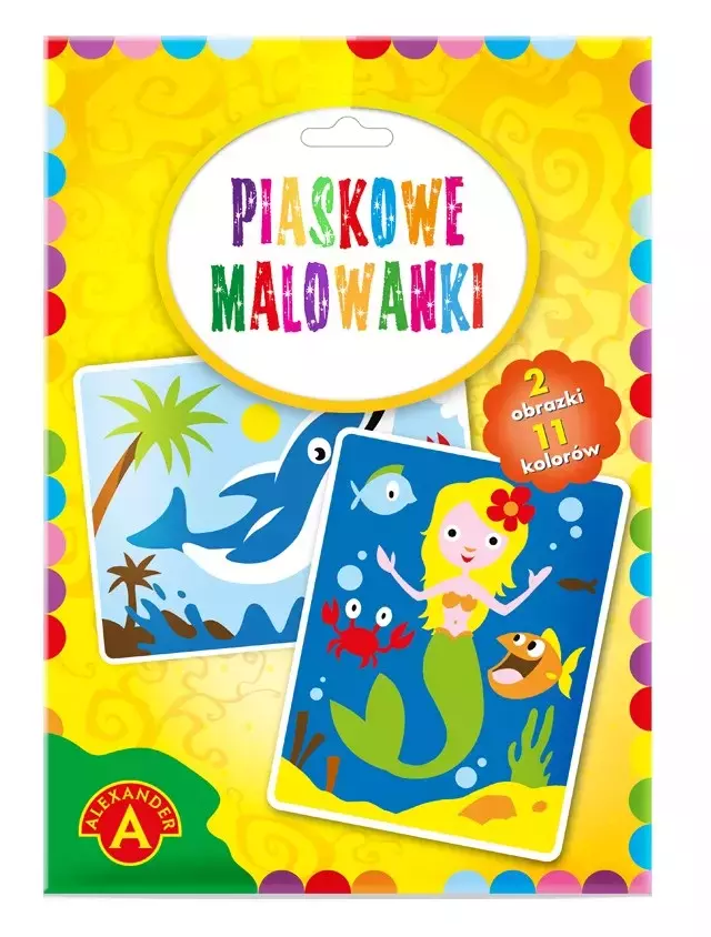 Piaskowe malowanki. Syrenka i delfin - Zabawki