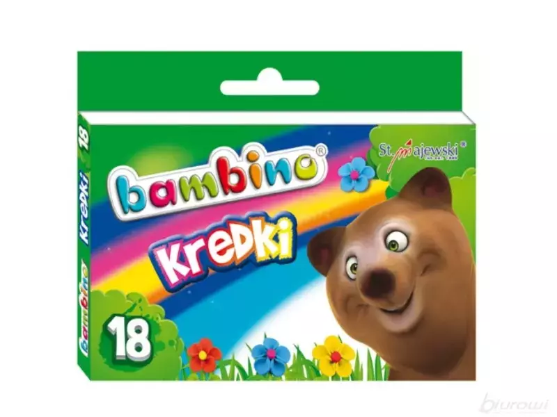Kredki Bambino, 18 kolorów - Papiernicze i szkolne