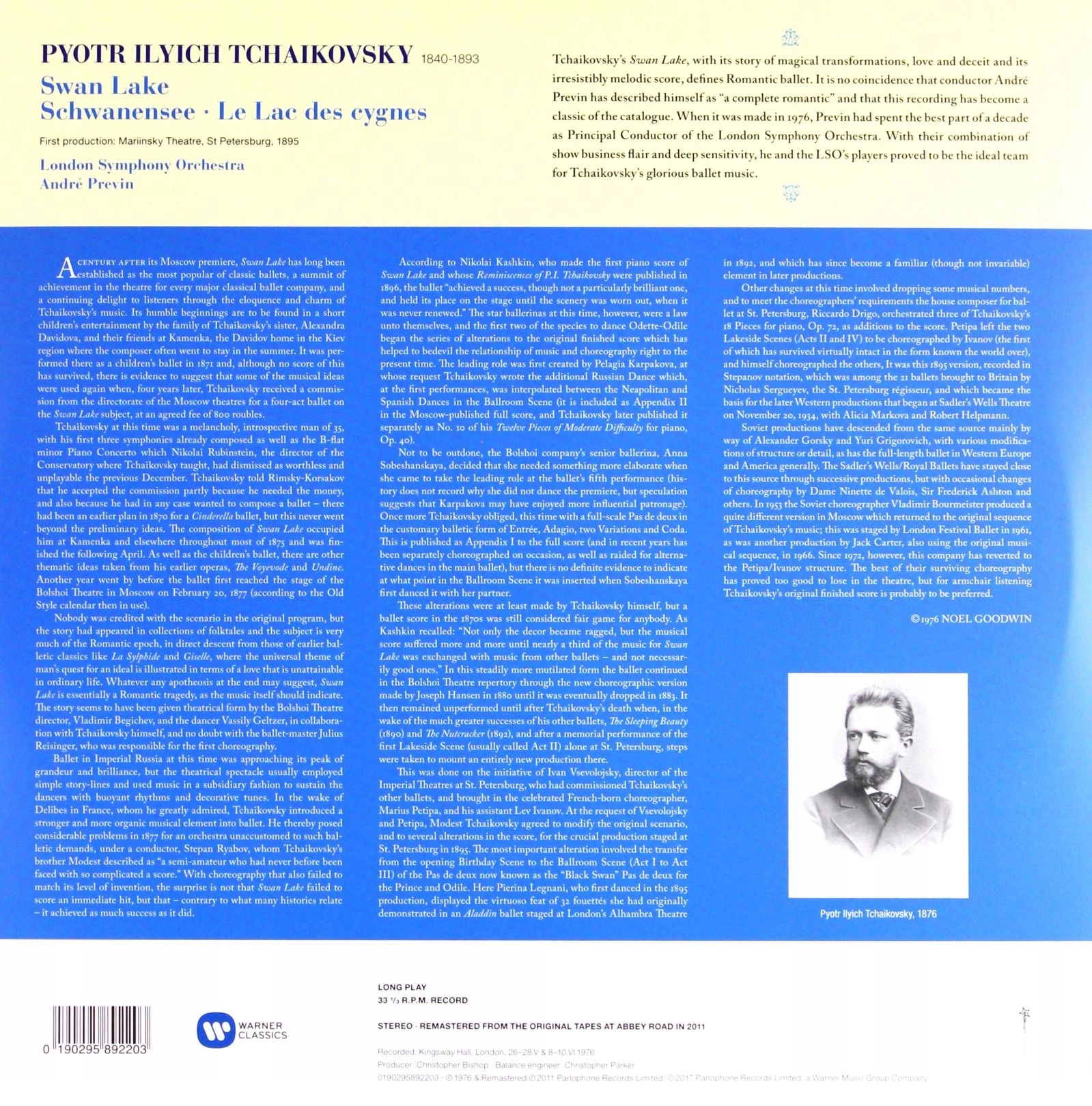 Tchaikovsky: Swan Lake (Vinyl) - Muzyka