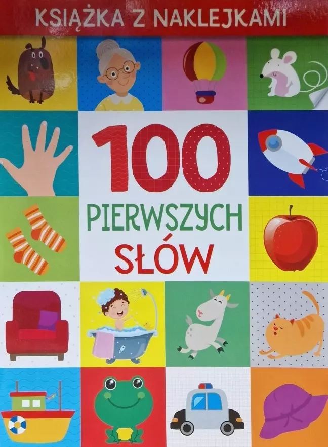 100 pierwszych słów. Książka z naklejkami - Zabawki