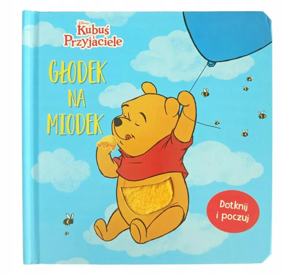 Głodek na miodek. Książeczka sensoryczna. Disney Kubuś i Przyjaciele - Książki