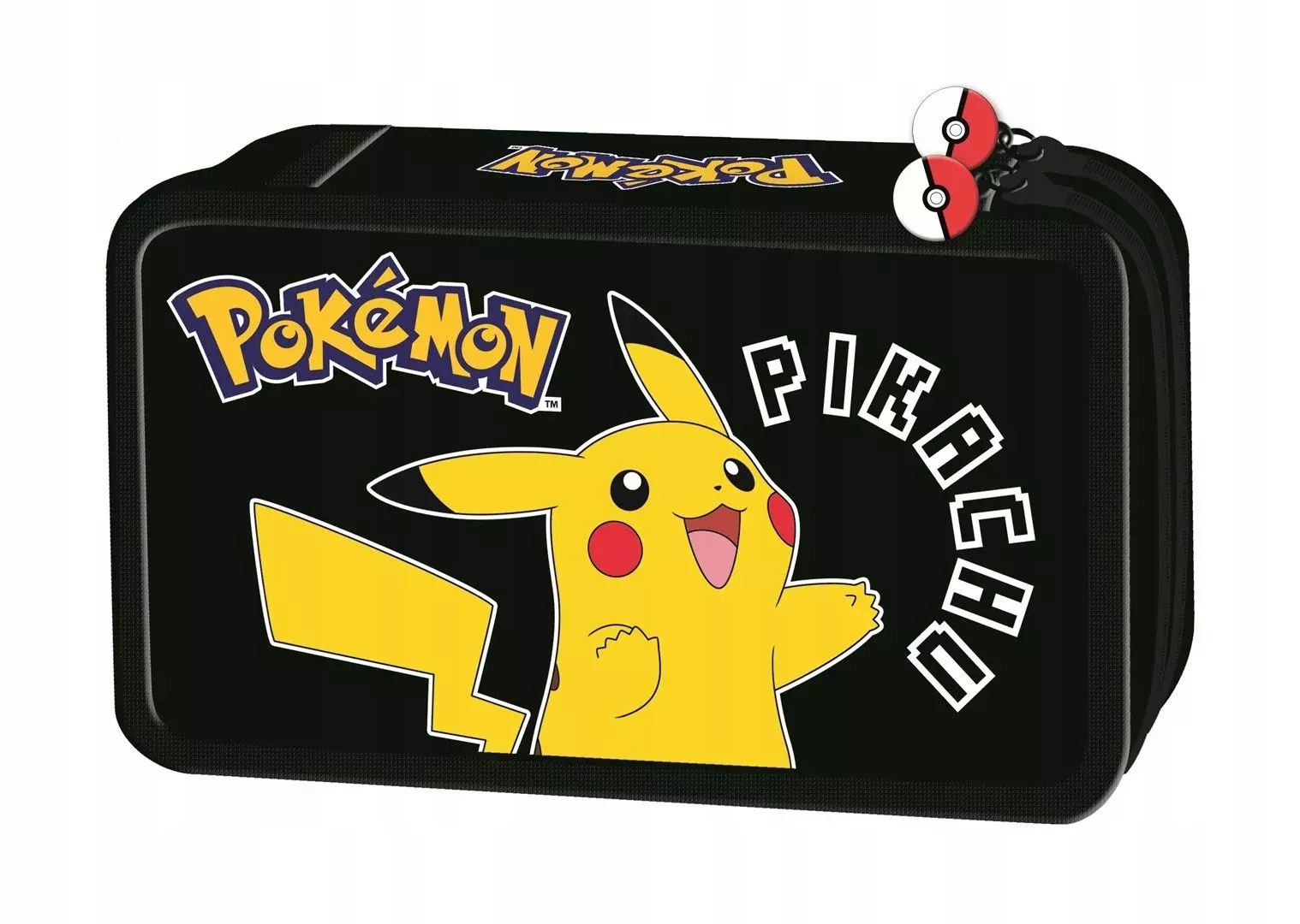 Piórnik szkolny z wyposażeniem rozkładany podwójny POKEMON PIKACHU (E) - Papiernicze i szkolne